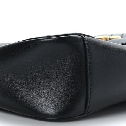 Gucci Calfskin Matelasse Small GG Marmont Shoulder Bag Black 8 of 9
