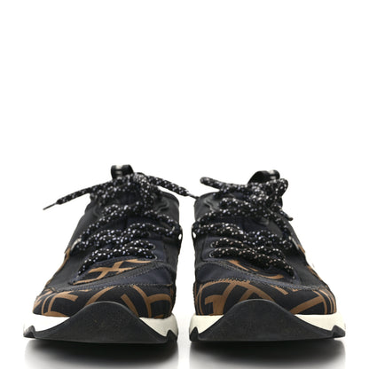 Fendi Technical Mesh Lycra FFreedom Patchwork Sneakers 39 Black Tobacco 2 of 8