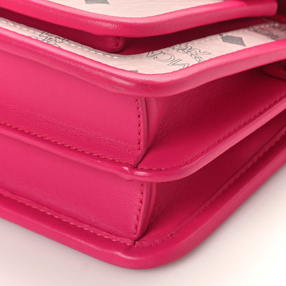 MCM Visetos Mini Patricia Satchel Pink 8 of 8