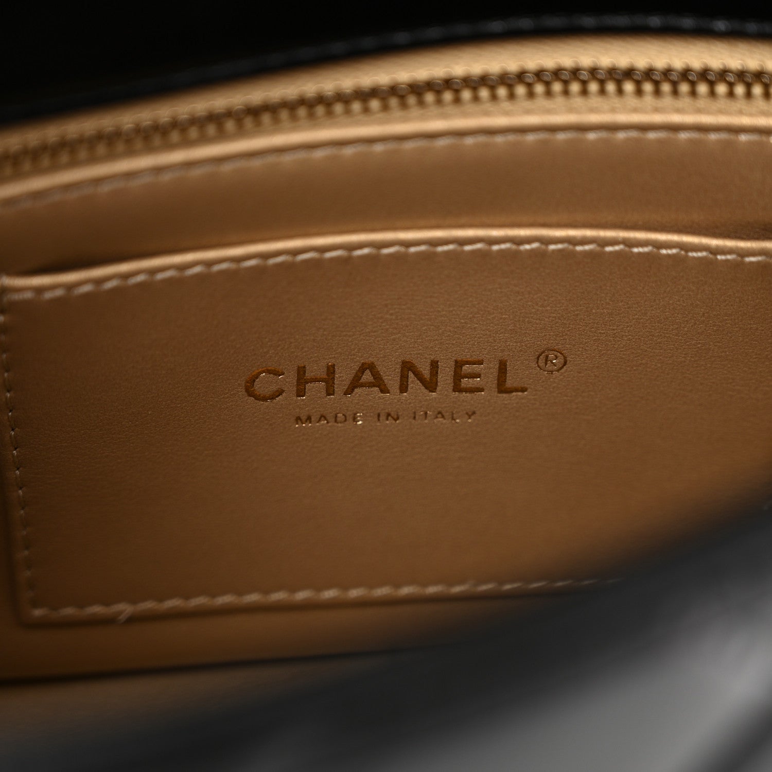 Chanel Lambskin Quilted Pearl Crystal Logo Flap Black 6 of 10