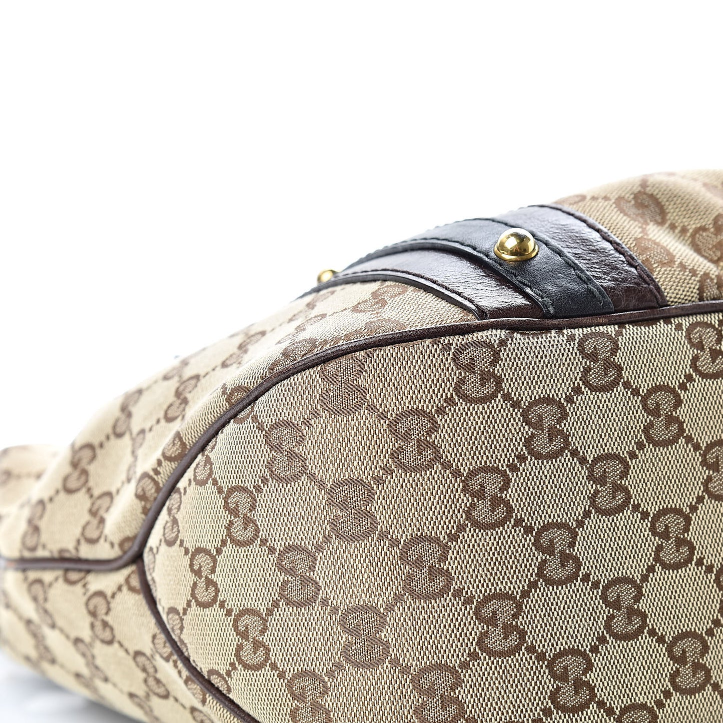 Monogram Interlocking G Tote Dark Brown