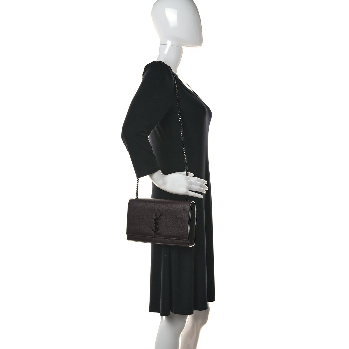 Grain De Poudre Large Classic Monogram Kate Satchel Amaranto