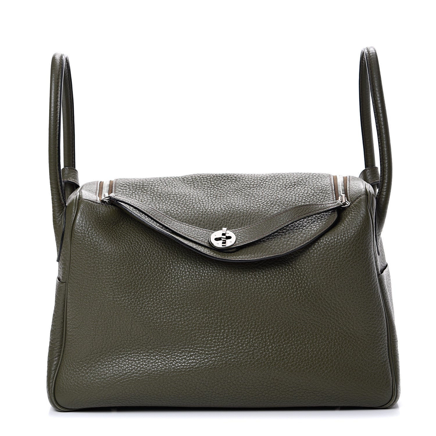Hermes Taurillon Clemence Lindy 34 Vert Veronese 1 of 14