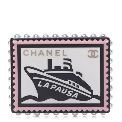 Chanel Resin Pearl CC La Pausa Brooch Multicolor 1 of 4