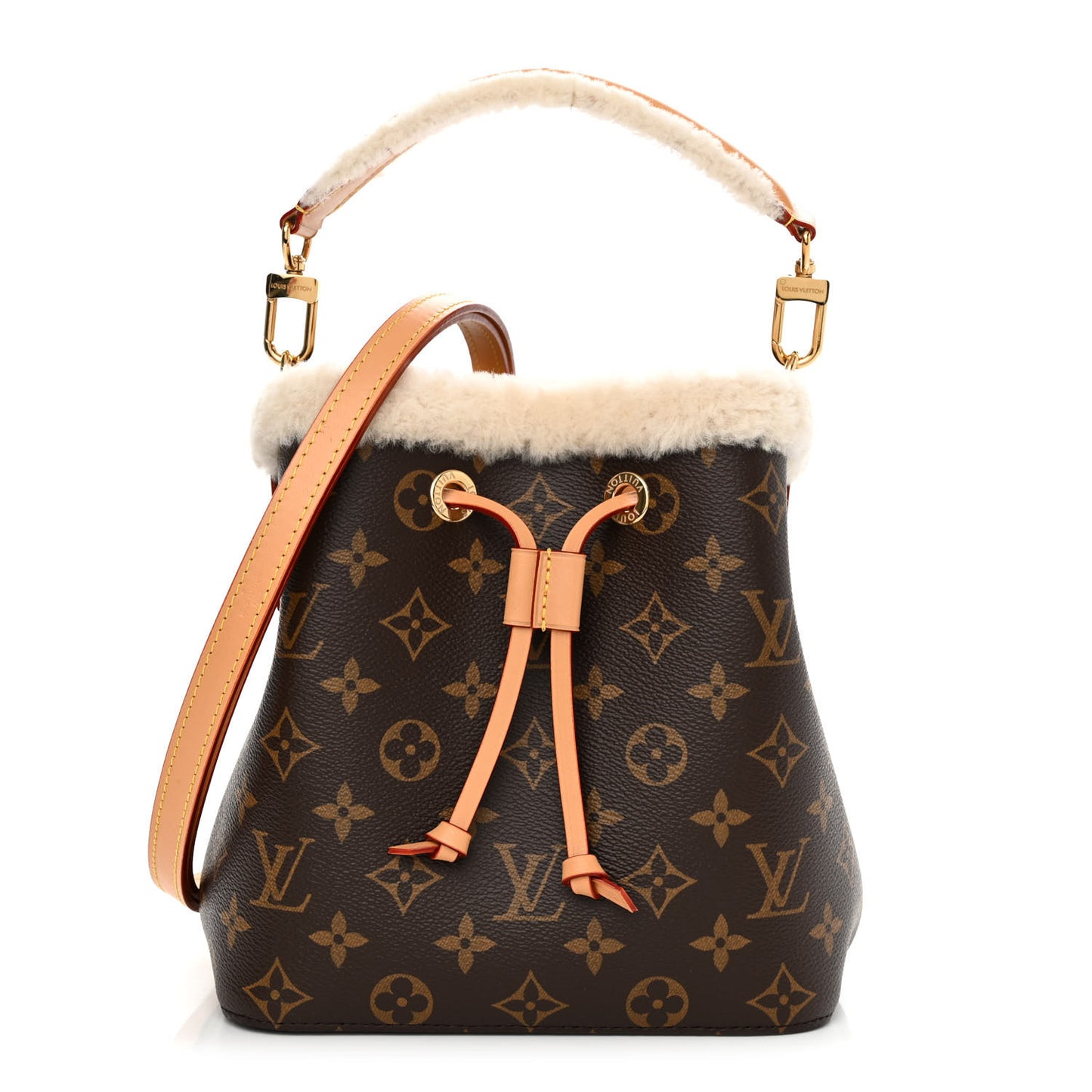 Monogram Shearling Cozygram Neonoe BB