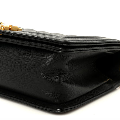 Chanel Caviar Quilted Medium Boy Flap Black 10 of 10