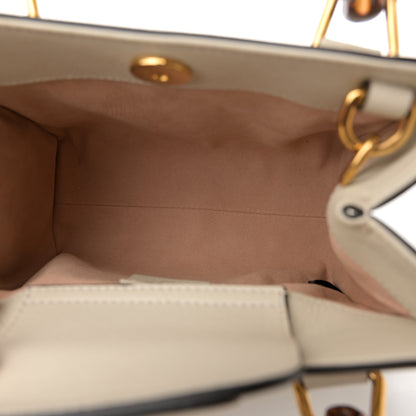 Gucci Wonka Grain Calfskin Mini Diana Tote Bag Mystic White 5 of 18