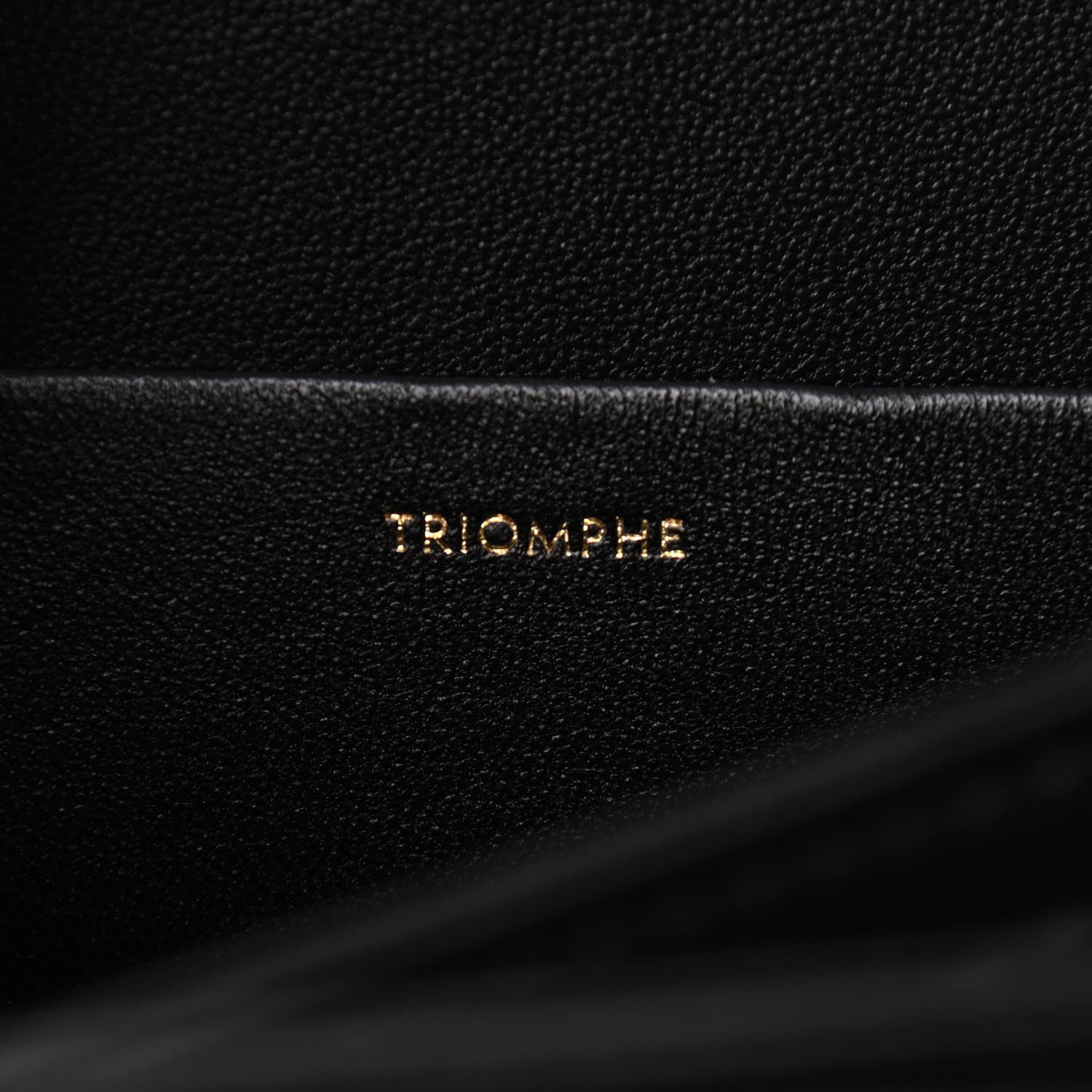 Celine Shiny Calfskin Large Triomphe Black 7 of 10