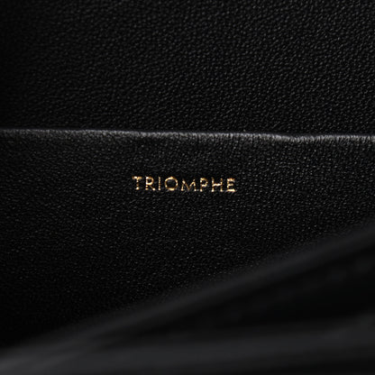 Celine Shiny Calfskin Large Triomphe Black 7 of 10