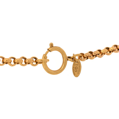 Chanel Metal CC Pendant Necklace Gold 4 of 4