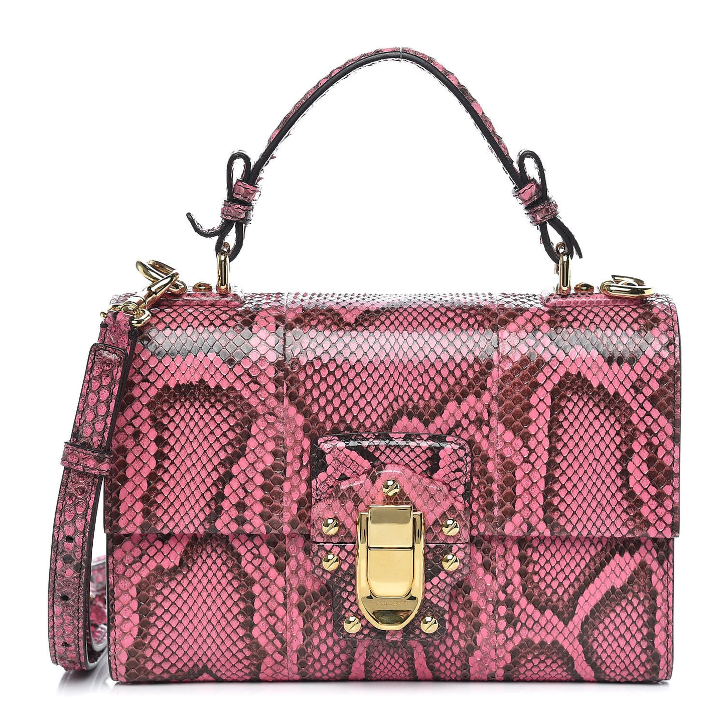 Python Lucia Top Handle Bag Raspberry