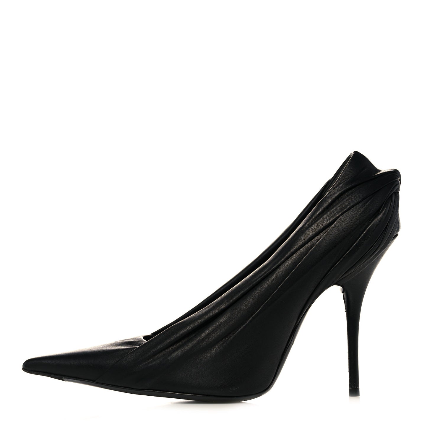 Lambskin Knife Pointed Pumps 39 Black