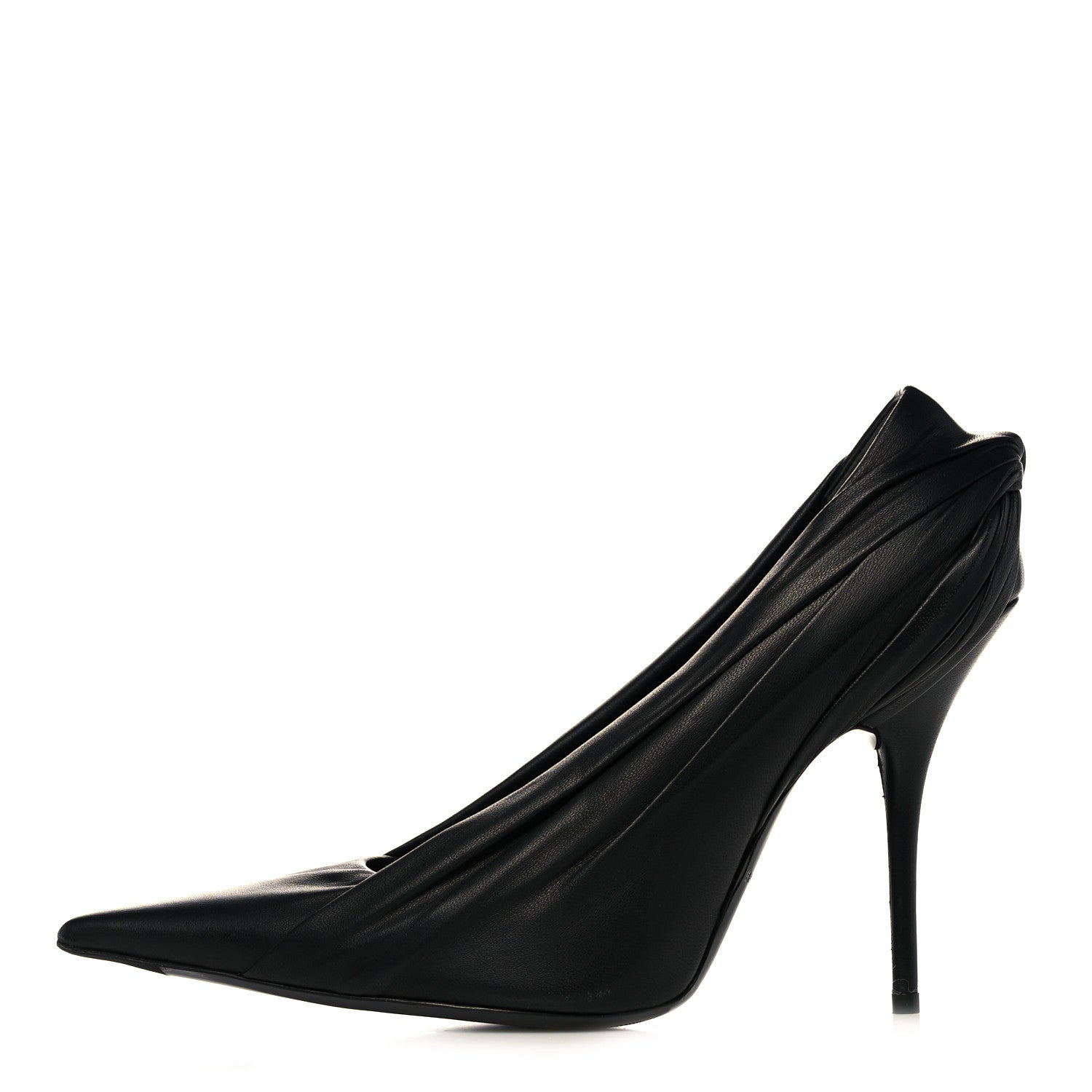 Balenciaga Lambskin Knife Pointed Pumps 39 Black 1 of 9