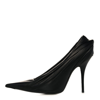 Balenciaga Lambskin Knife Pointed Pumps 39 Black 1 of 9