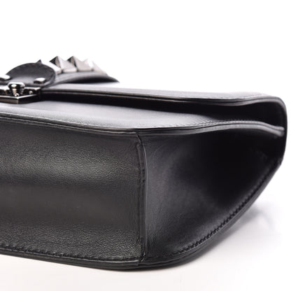 Valentino Garavani Vitello Medium Glam Lock Rockstud Flap Black 8 of 9