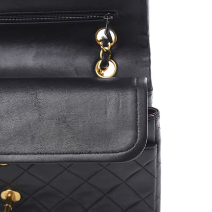 Chanel Lambskin Quilted Medium Double Flap Navy 14 of 19