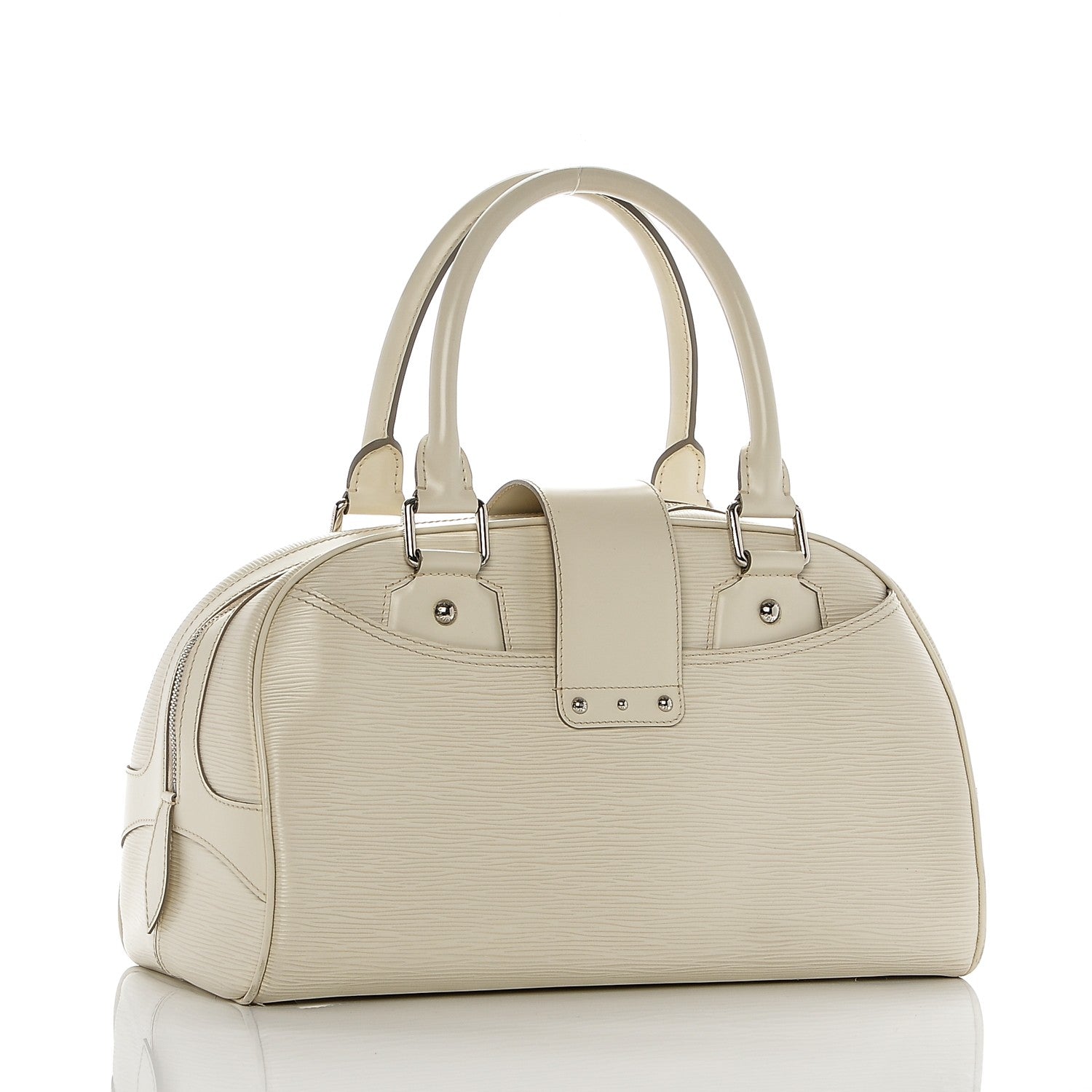 Louis Vuitton Epi Bowling Montaigne GM Ivory 3 of 8