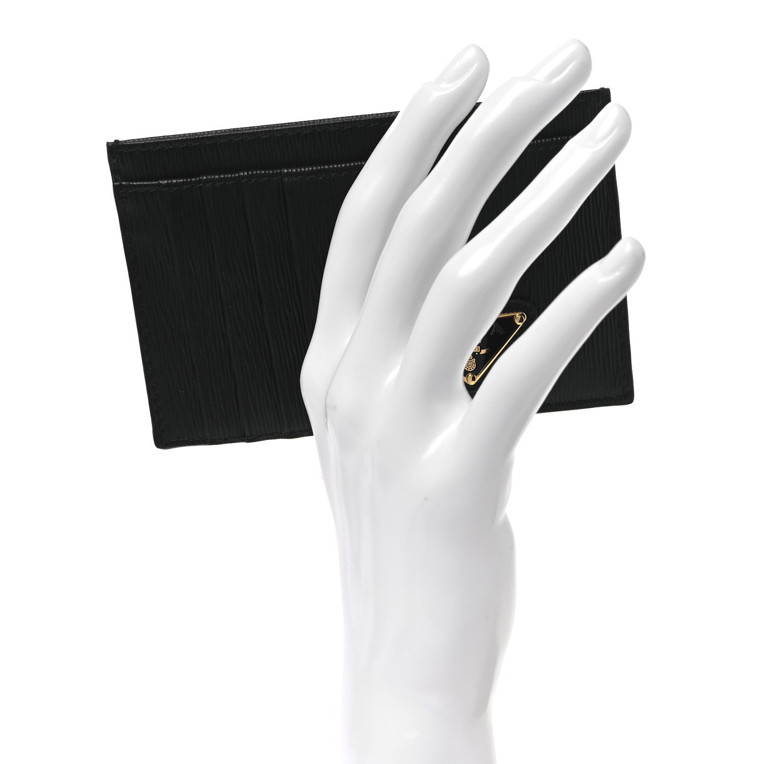 Prada Vitello Move Triangle Logo Card Case Black 2 of 8