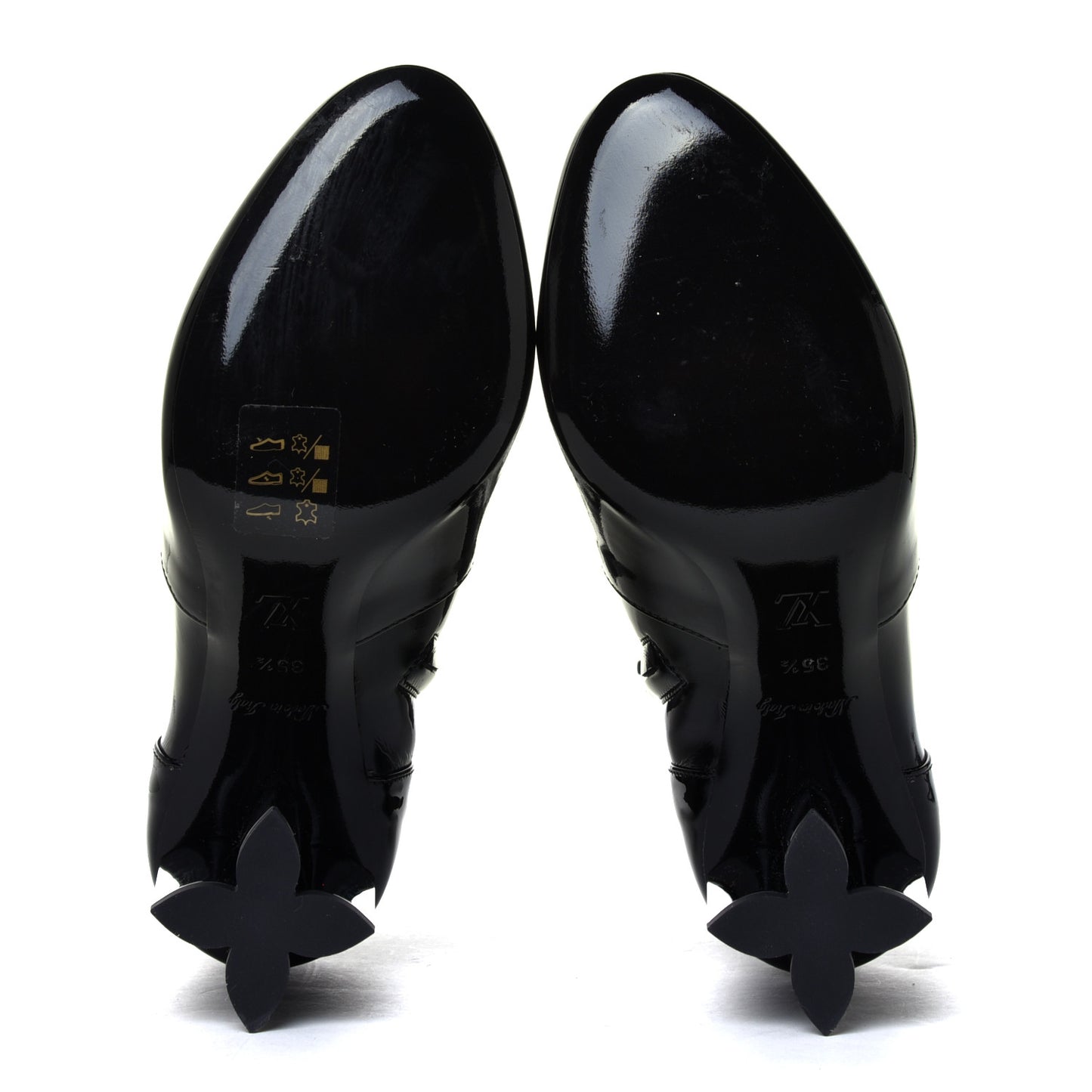 Patent Uniformes Silhouette Ankle Boots 35.5 Black