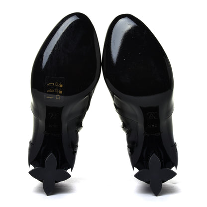 Louis Vuitton Patent Uniformes Silhouette Ankle Boots 35.5 Black 11 of 12