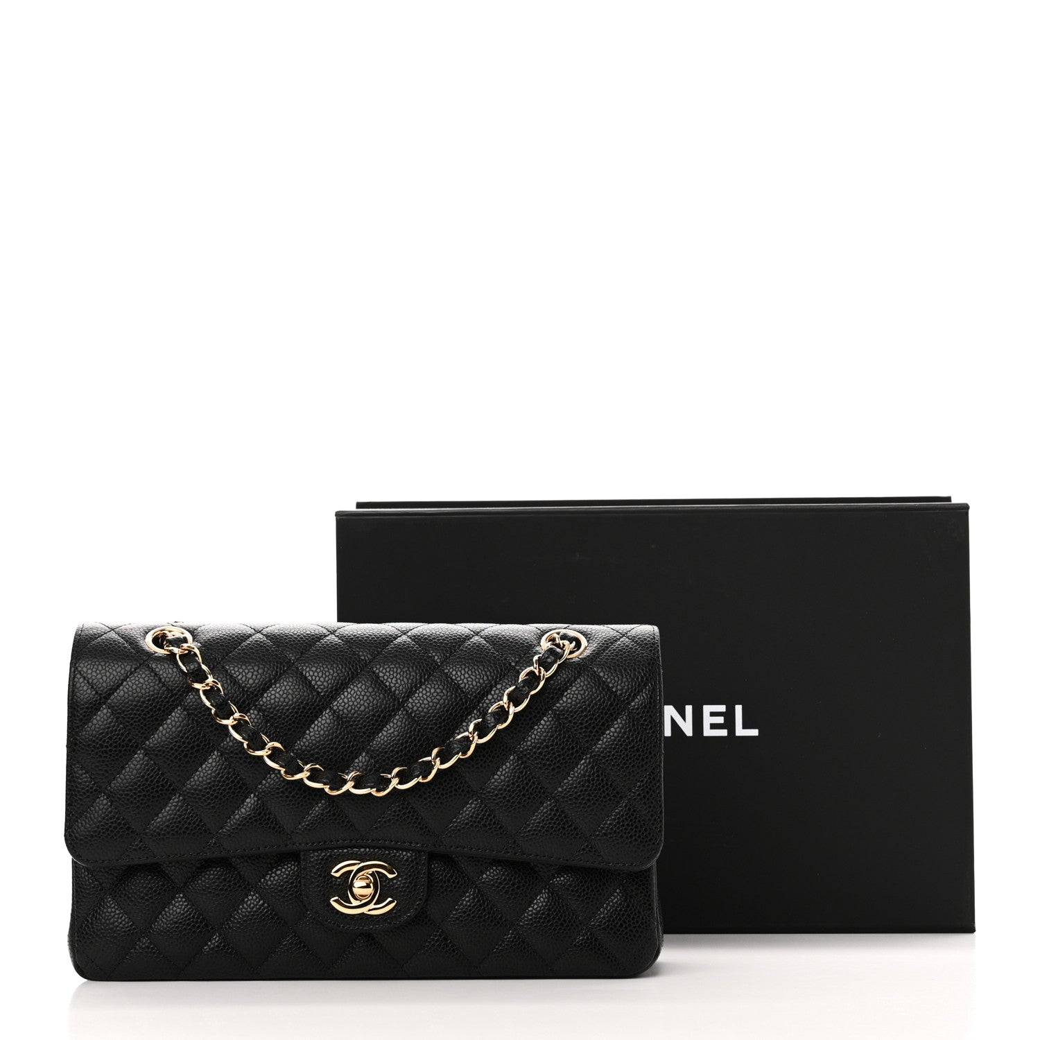 Chanel Caviar Quilted Medium Double Flap Black 11 of 11