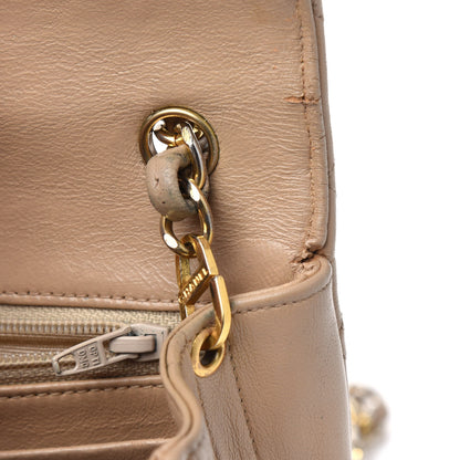 Chanel Lambskin Quilted Small Single Flap Bag Beige 5 of 5