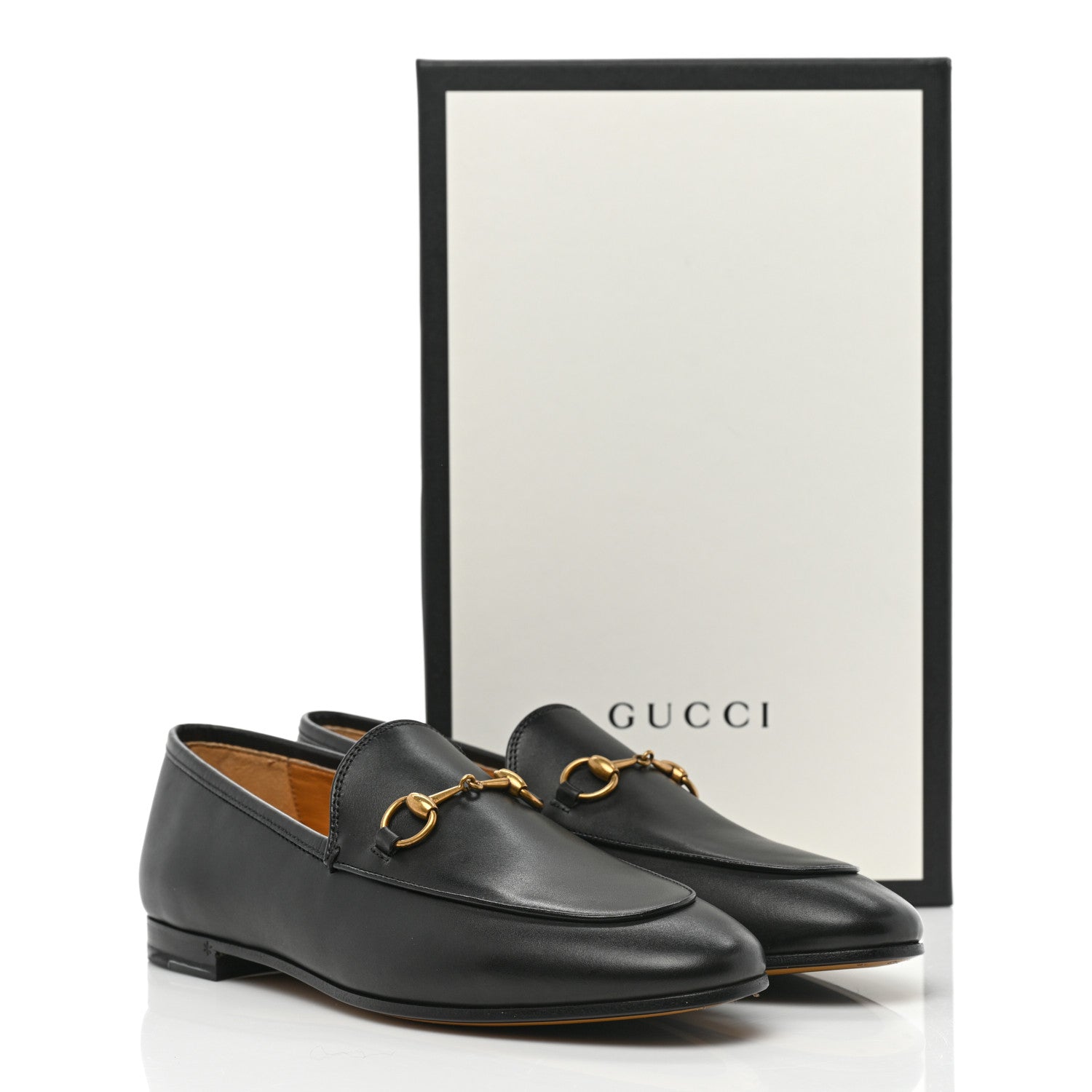 Gucci Calfskin Womens Jordaan Loafers 39 Black 9 of 9