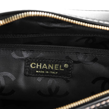Chanel Calfskin Contrast Stitch Surpique Bowler Black 7 of 8