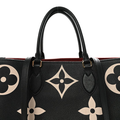 Louis Vuitton Empreinte Monogram Giant Onthego GM Black Beige 7 of 9