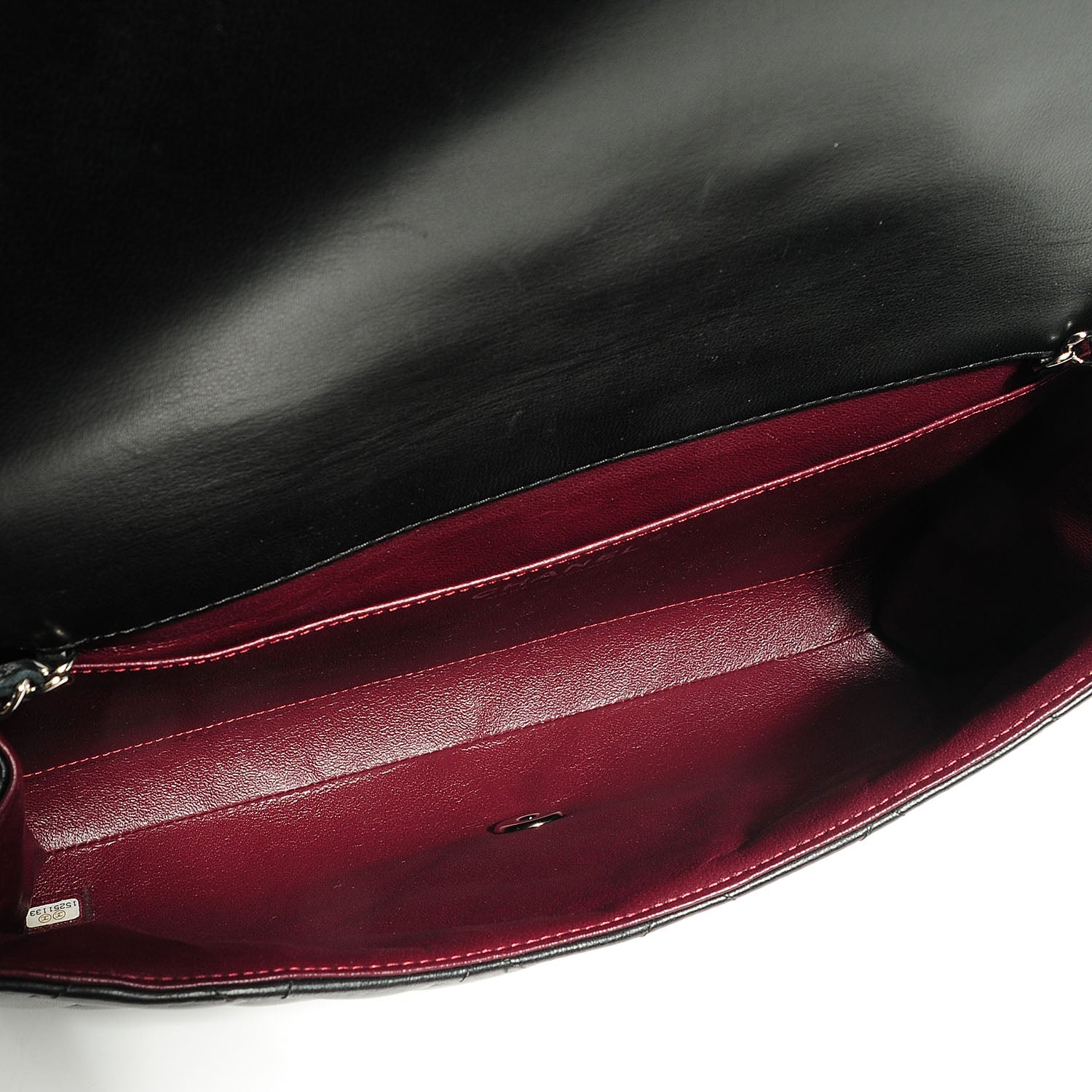 Chanel Lambskin Quilted Clutch With Chain Flap Black 6 of 9
