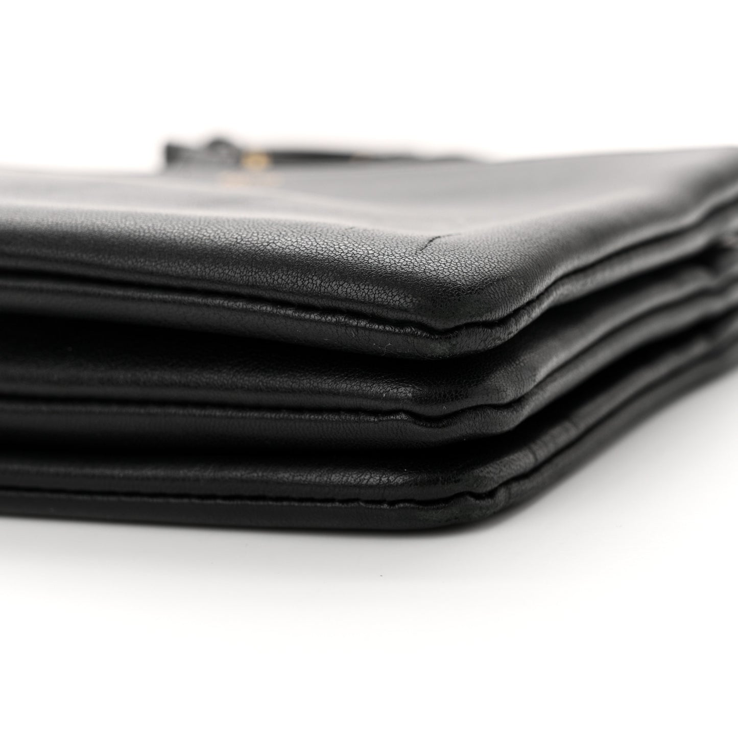 Lambskin Small Trio Crossbody Bag Black