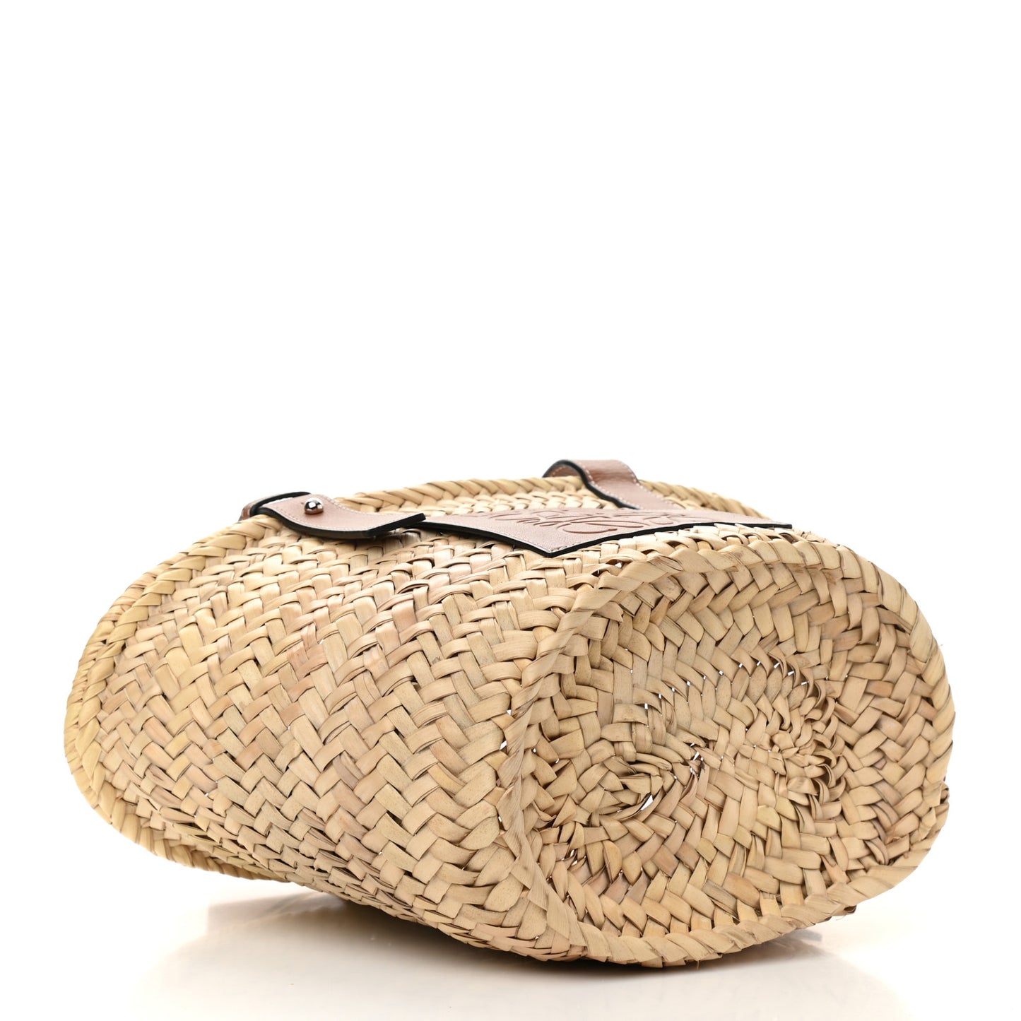 Raffia Small Basket Tote Bag Natural Tan