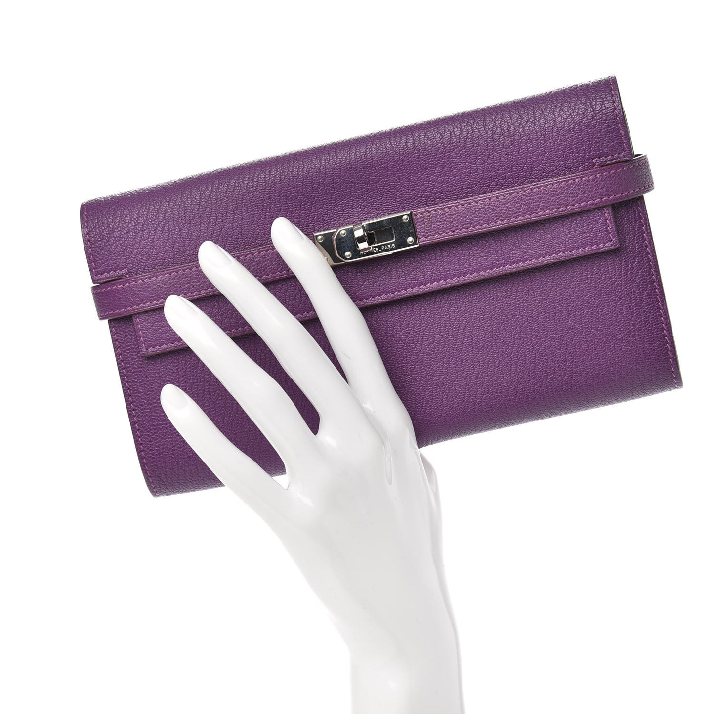 Chevre Mysore Kelly Longue Wallet Violet