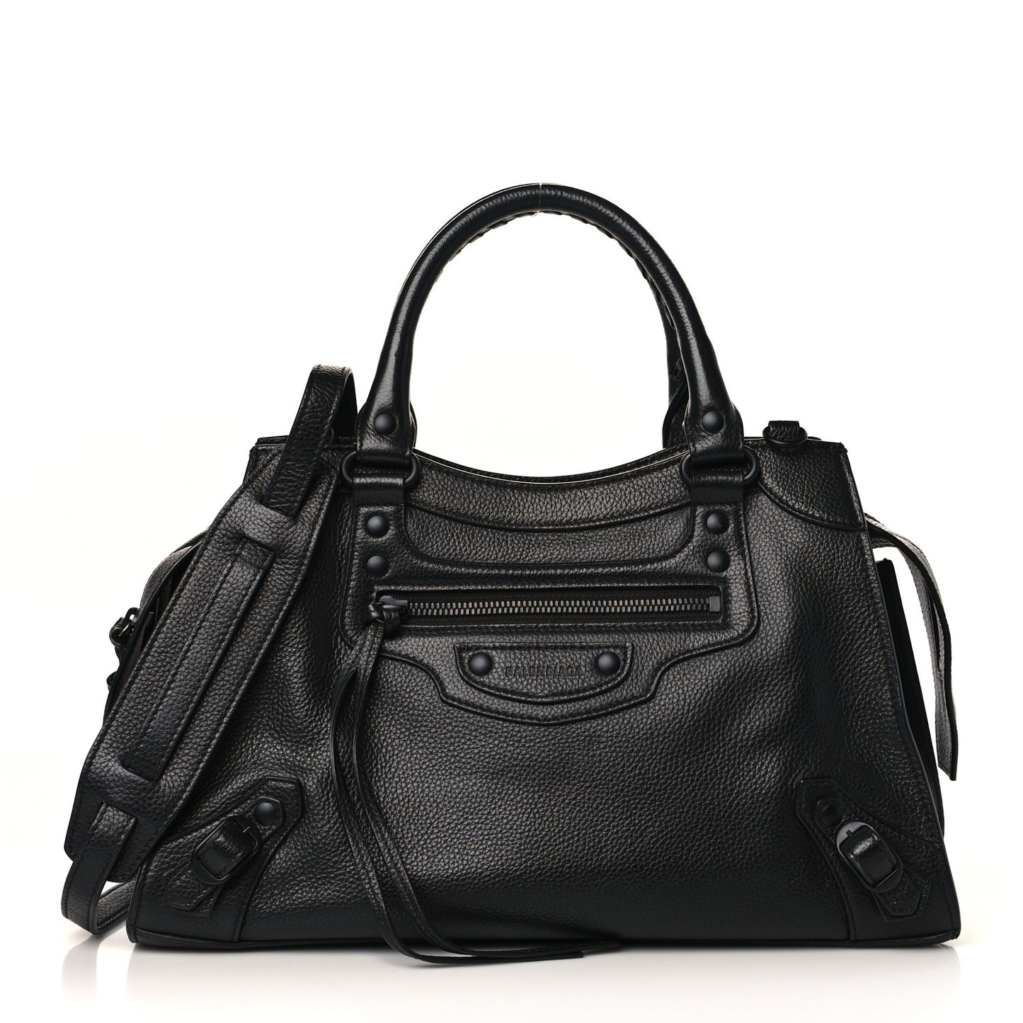 Grained Calfskin Neo Classic Black Hardware S City Black
