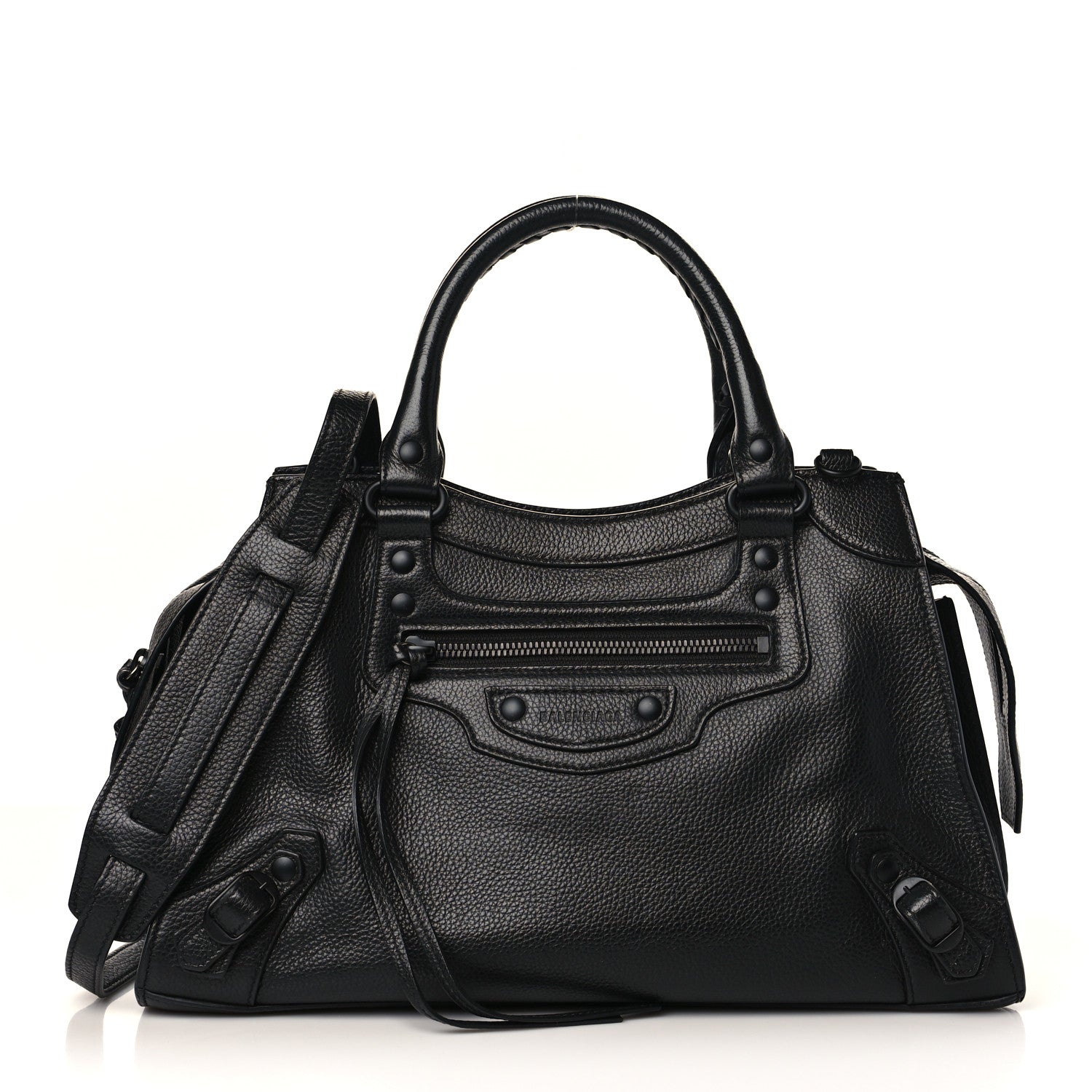 Balenciaga Grained Calfskin Neo Classic Black Hardware S City Black 1 of 9
