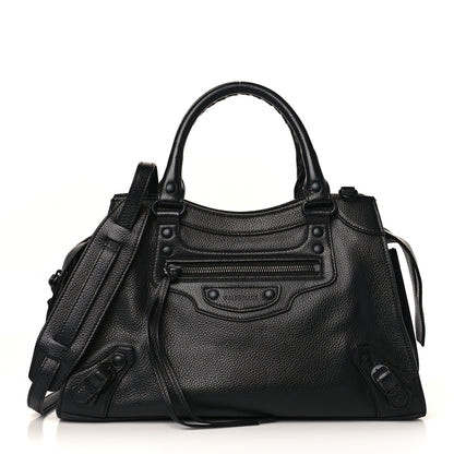 Balenciaga Grained Calfskin Neo Classic Black Hardware S City Black 1 of 9
