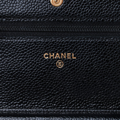 Chanel Caviar Quilted Wallet On Chain WOC Black 6 of 10