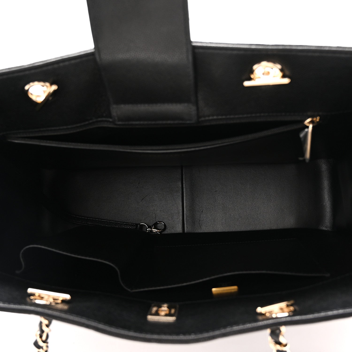Chanel Caviar Quilted Large Classic Shopping Tote Black 5 of 10