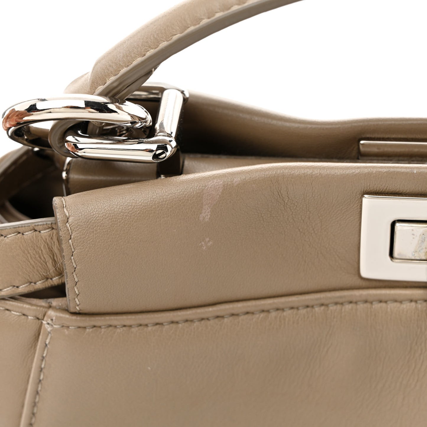 Nappa Mini Peekaboo Iconic Satchel Tortora