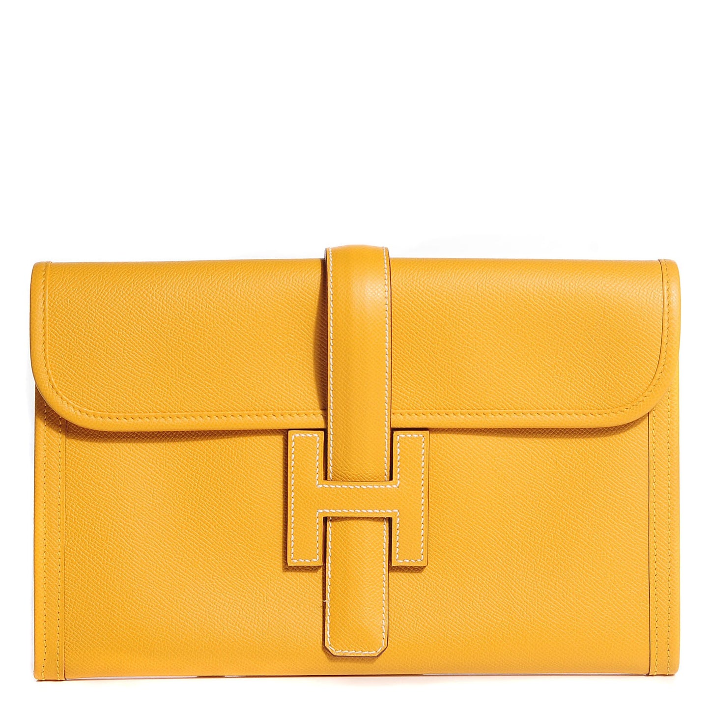 Epsom Jige PM Clutch Jaune D'Or
