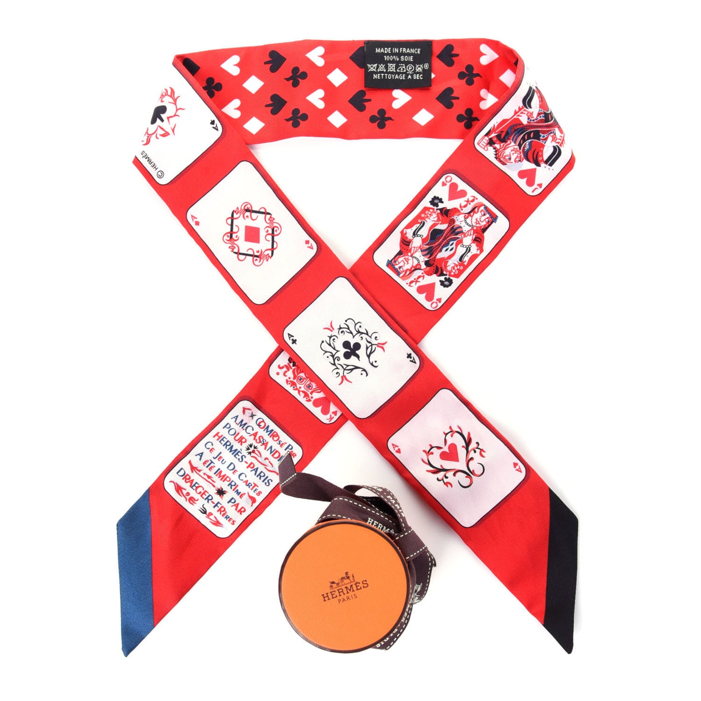 Silk Jeu de Cartes Twilly Rouge Black Ardoise
