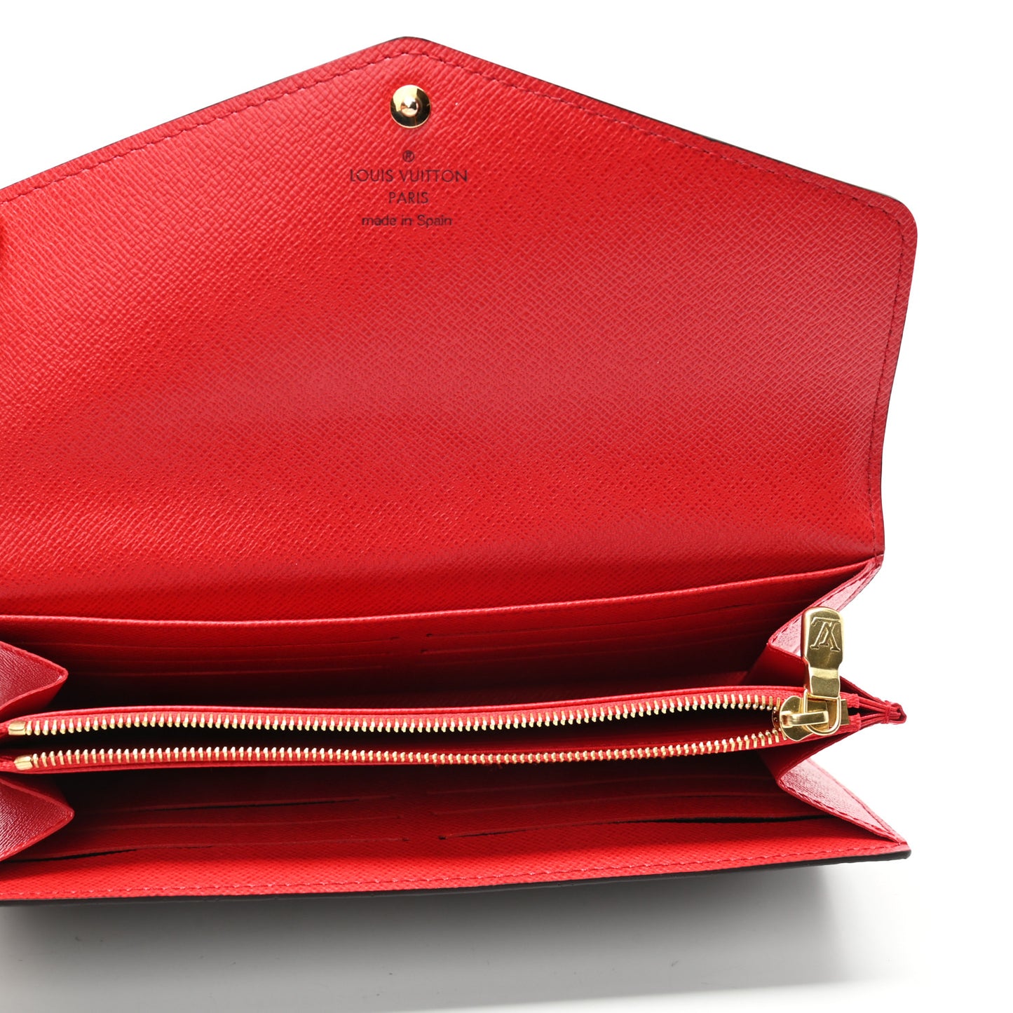 Monogram Sarah Wallet NM Coquelicot