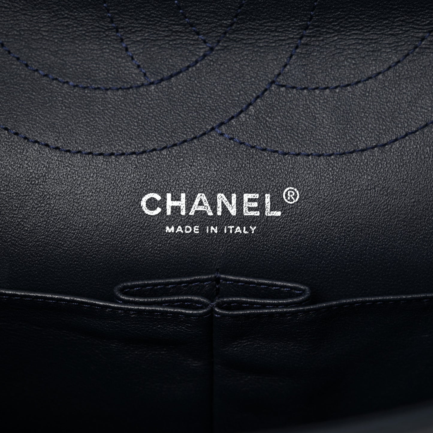 Patent Quilted 2.55 Reissue 227 Flap Navy