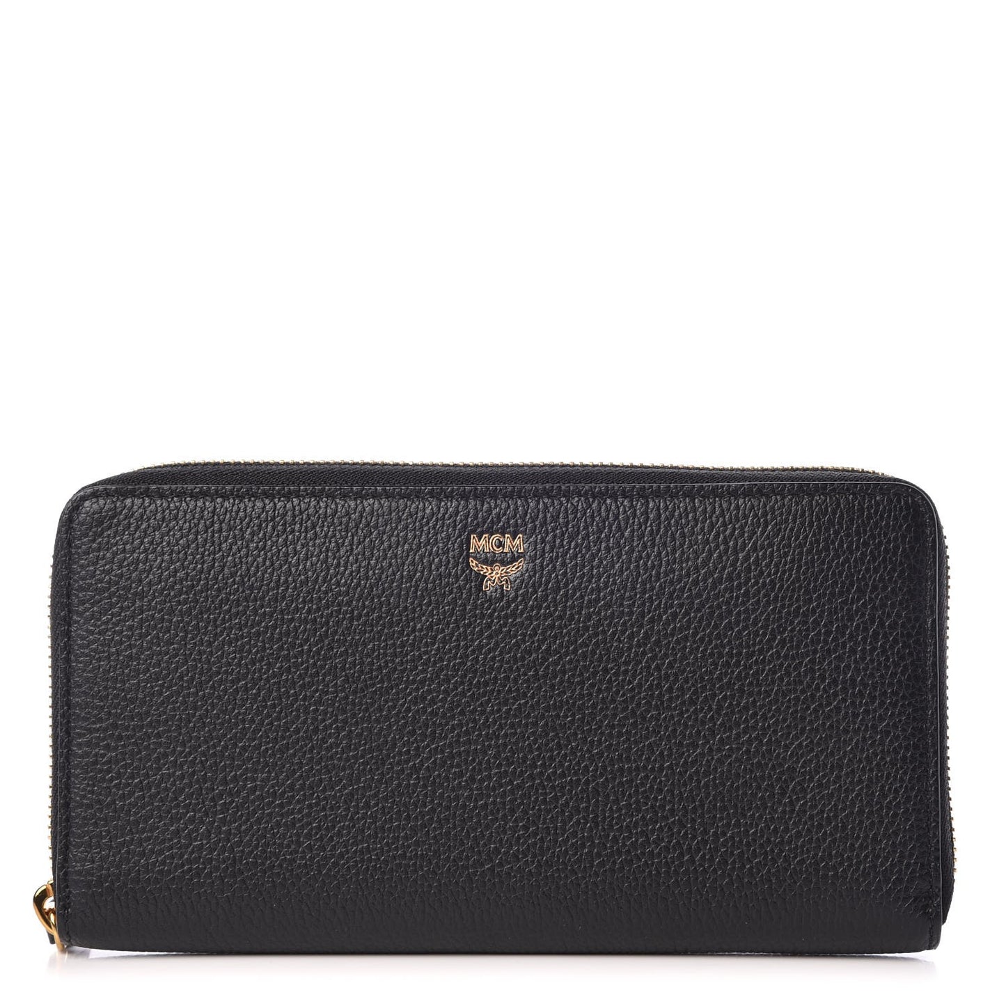 Calfskin Fontanellas Park Avenue Milla Zip Around Wallet Black