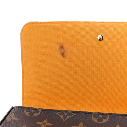 Louis Vuitton Monogram 2022 Christmas Animation New York Soho Pochette Felicie Chain Wallet Yellow 11 of 11