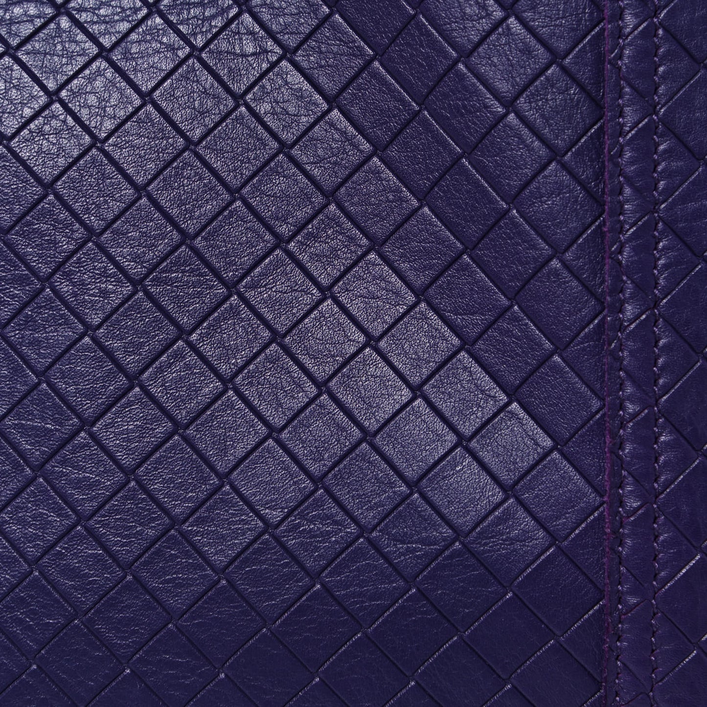 Calfskin Intrecciomirage Large Tote Purple