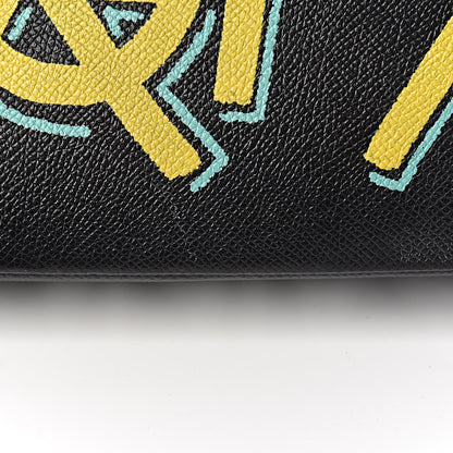 Balenciaga Grained Calfskin Graffiti M BB Round Shoulder Bag Black Multicolor 19 of 22