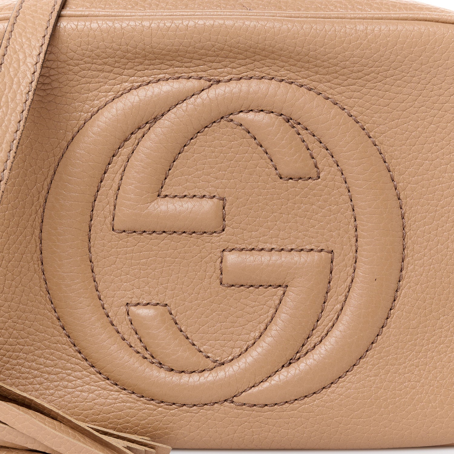 Gucci Pebbled Calfskin Small Soho Disco Bag Rose Beige 9 of 13