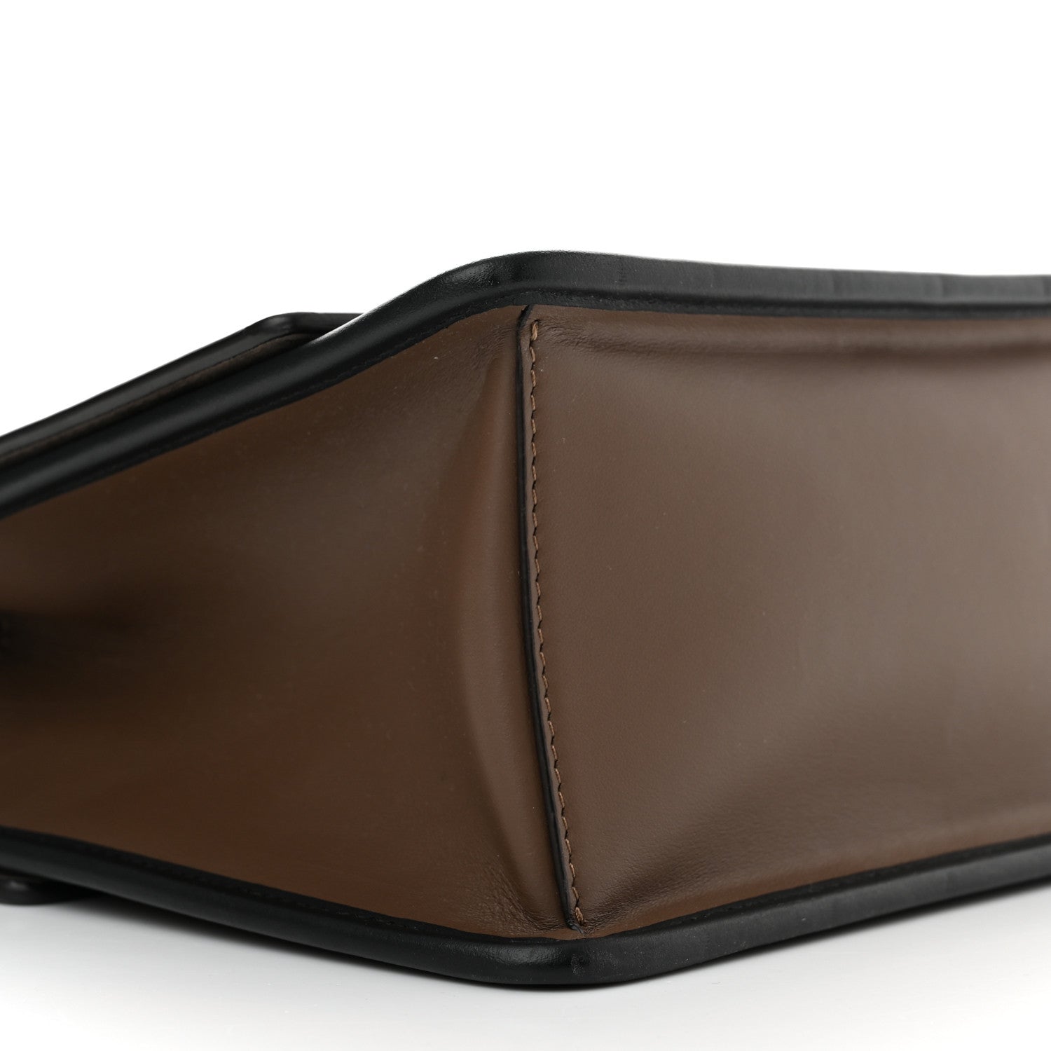 Fendi Vitello Century F is Fendi Bi-Color FF 1974 Embossed Kan I Shoulder Bag Maya Black 8 of 9