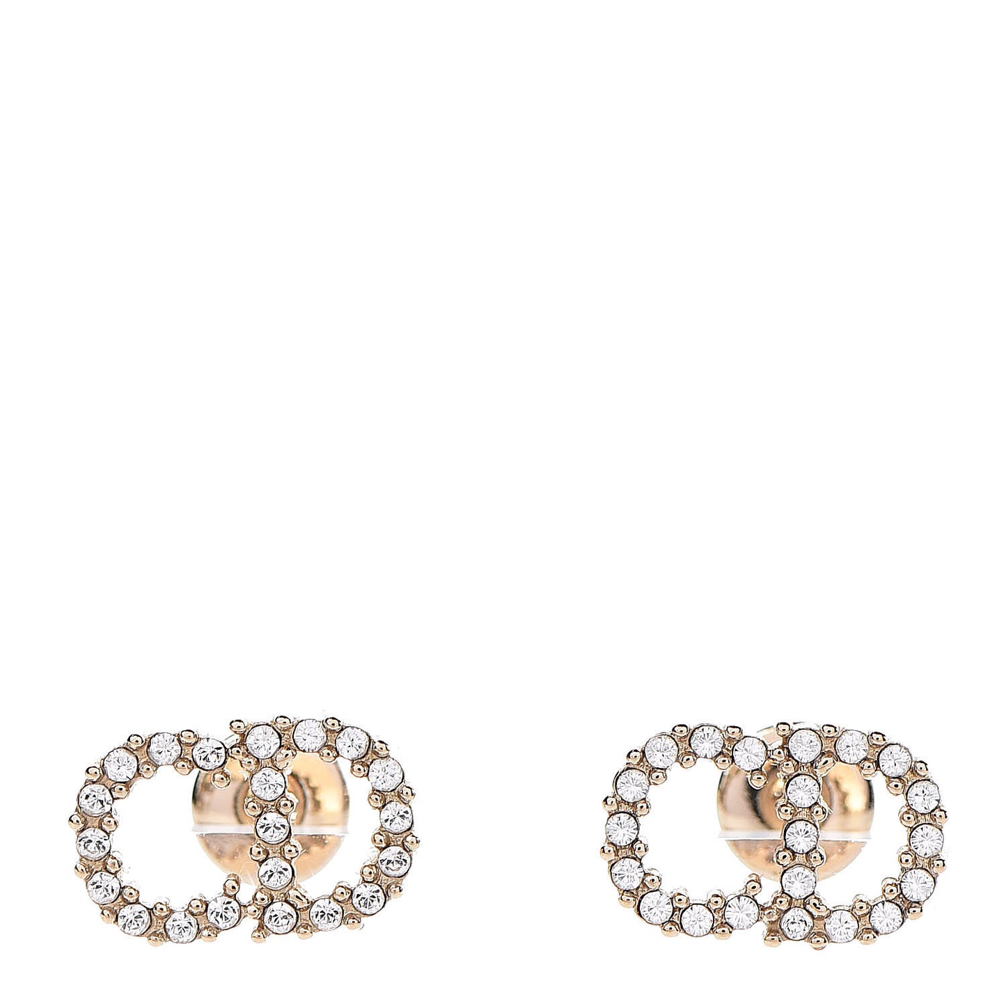 Crystal Clair D Lune Earrings Gold